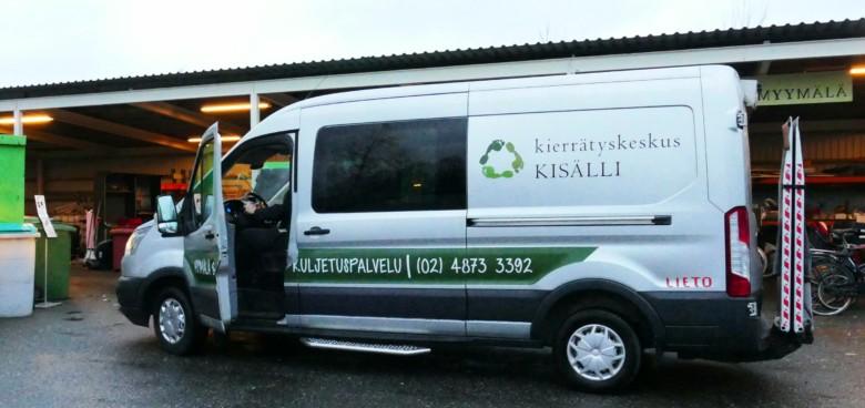 Kierrätyskeskus Kisälli kerää tavaraa pitkin Lietoa - Lieto