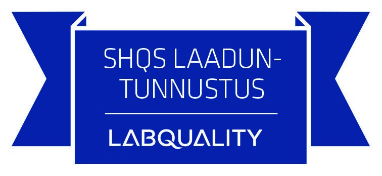 SHQS laaduntunnustus LABQUALITY sertifikaati.