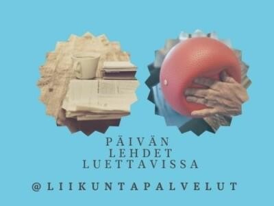 kohtaamispaikka päivän lehdet luettavissa seniorit liikunta