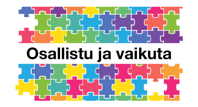 Värikkäitä palapelin paloja. Osallistu ja vaikuta.